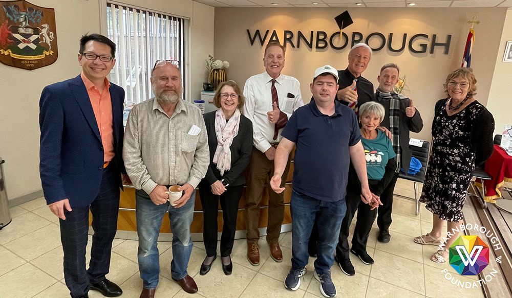 Some of the participants pose at Warnborough HQ