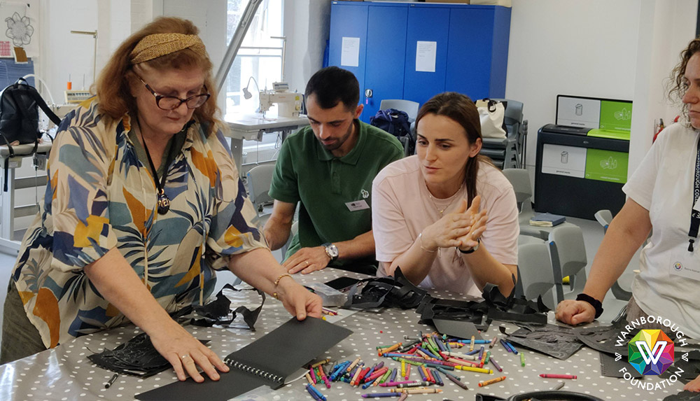 Getting creative during Dr Jasmine's workshop