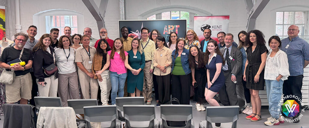 Participants at the 2025 Kent Arts Conference pose on Day 2